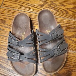 Birkenstock Granada black sandals sz 36